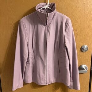 Women's Lavender Leather Jacket